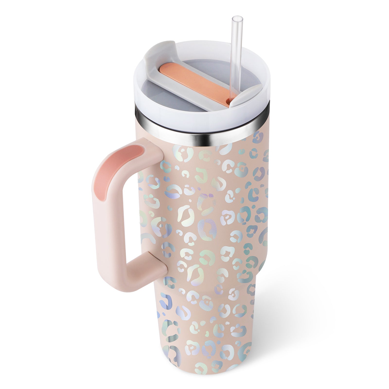 Coffee Cup Tumbler With Straw and Spill Proof Vacuum