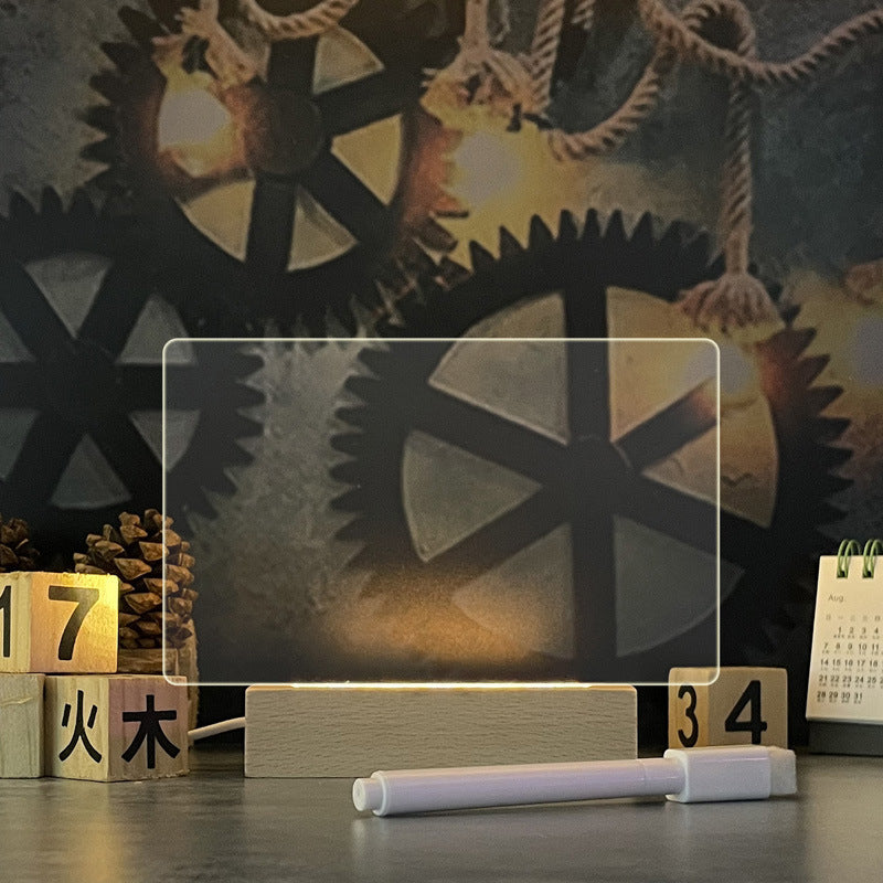 Creative LED Night Light Note Board