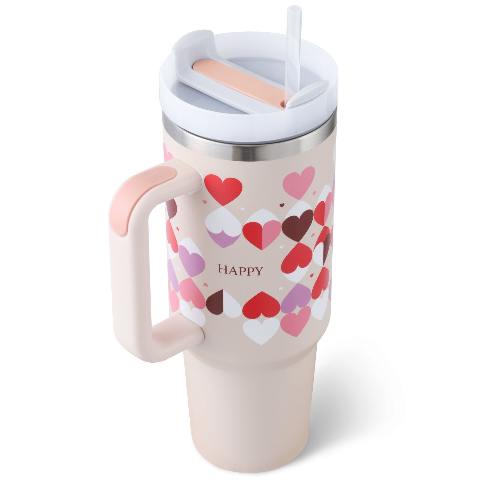 Coffee Cup Tumbler With Straw and Spill Proof Vacuum
