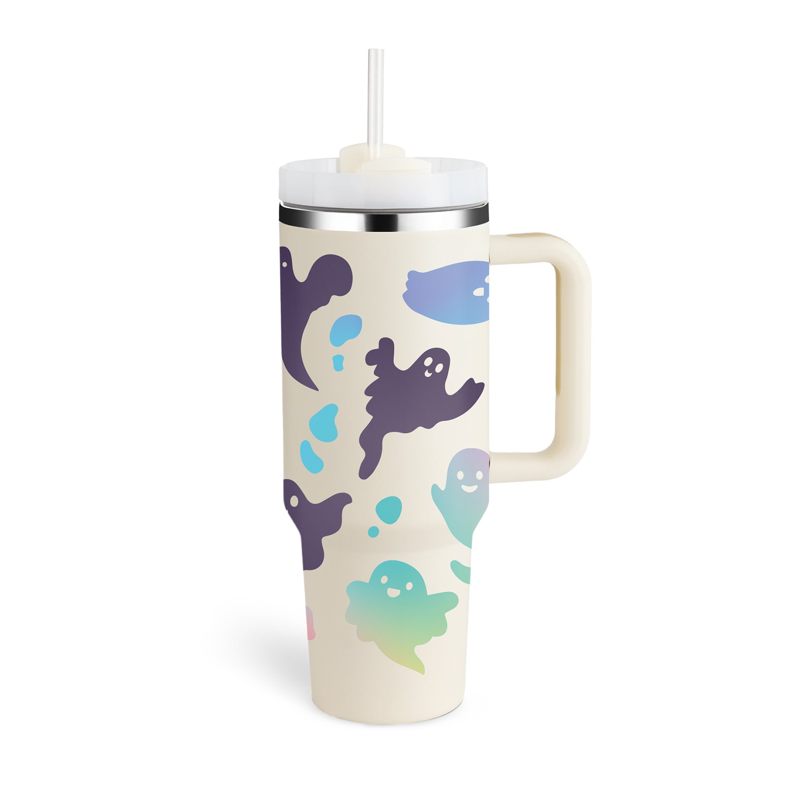 Coffee Cup Tumbler With Straw and Spill Proof Vacuum