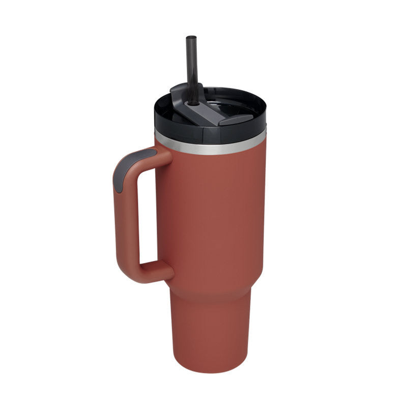 Coffee Cup Tumbler With Straw and Spill Proof Vacuum
