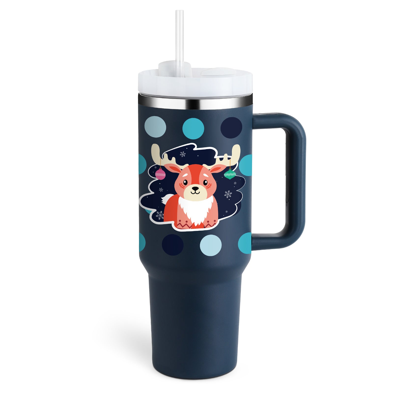 Coffee Cup Tumbler With Straw and Spill Proof Vacuum