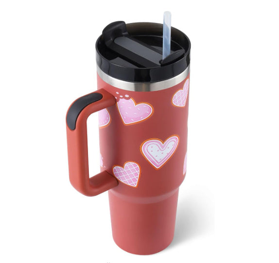 Coffee Cup Tumbler With Straw and Spill Proof Vacuum