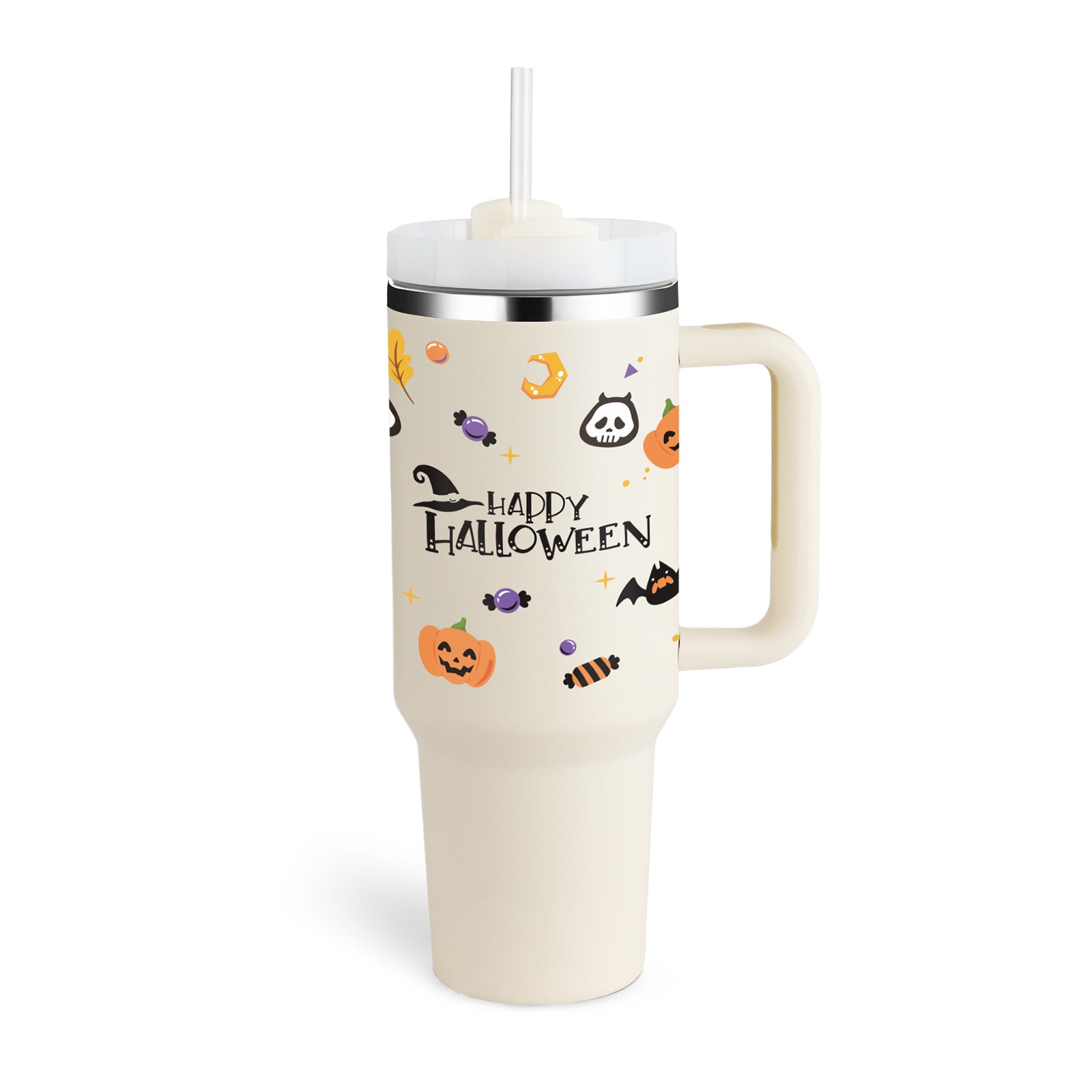 Coffee Cup Tumbler With Straw and Spill Proof Vacuum