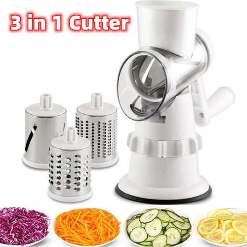 3 In 1 Vegetable Slicer, Grater and Cutter