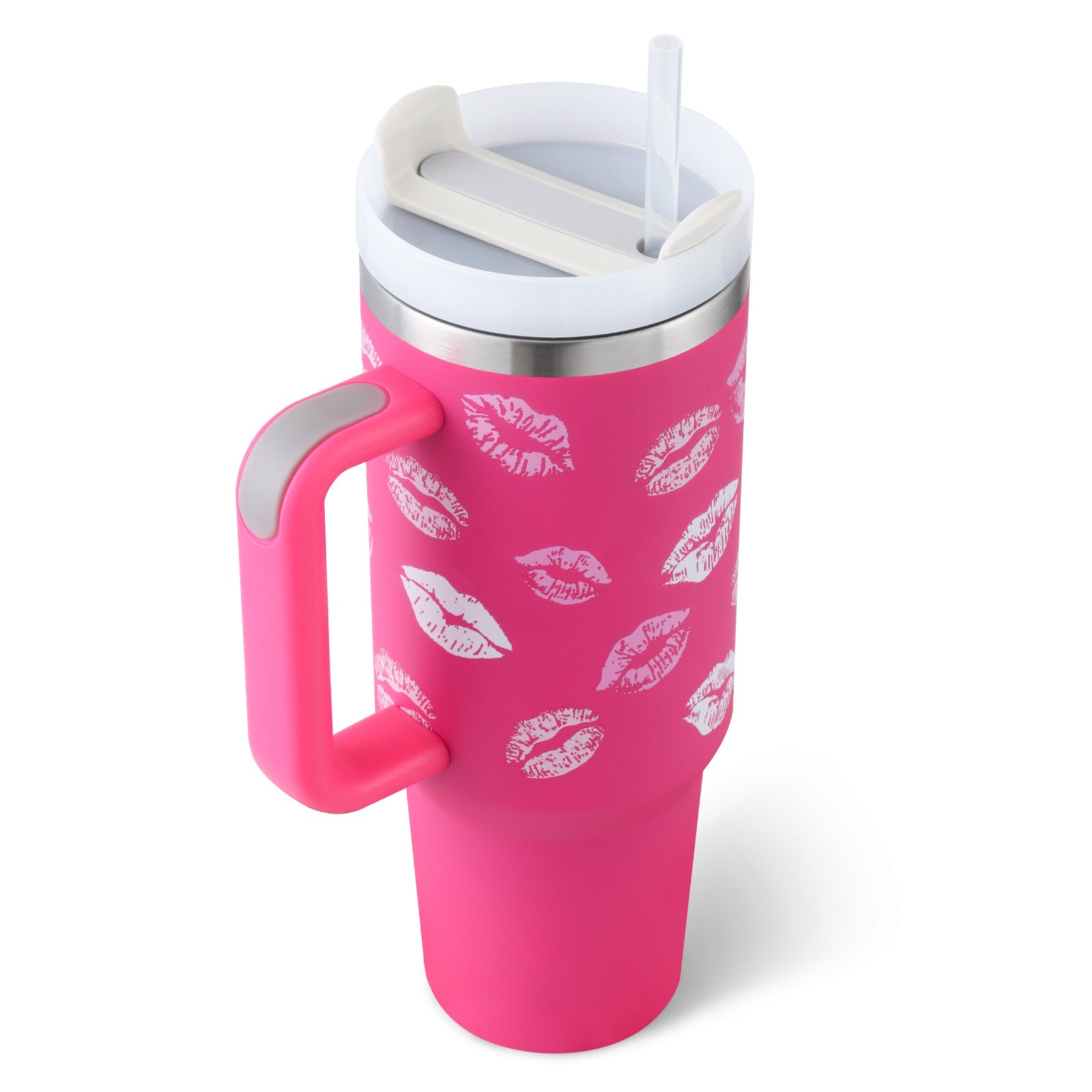 Coffee Cup Tumbler With Straw and Spill Proof Vacuum