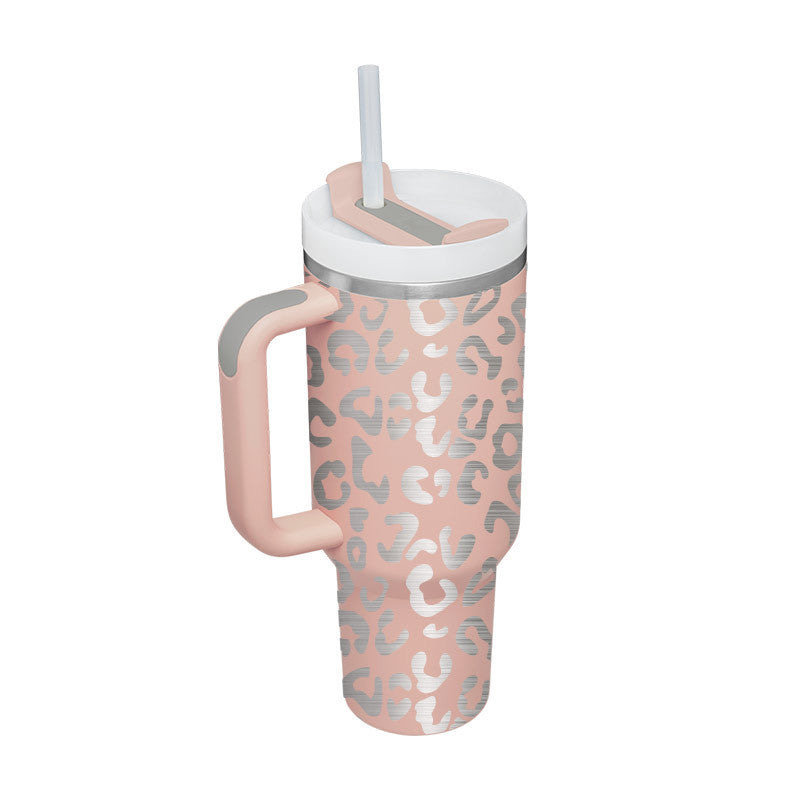Coffee Cup Tumbler With Straw and Spill Proof Vacuum