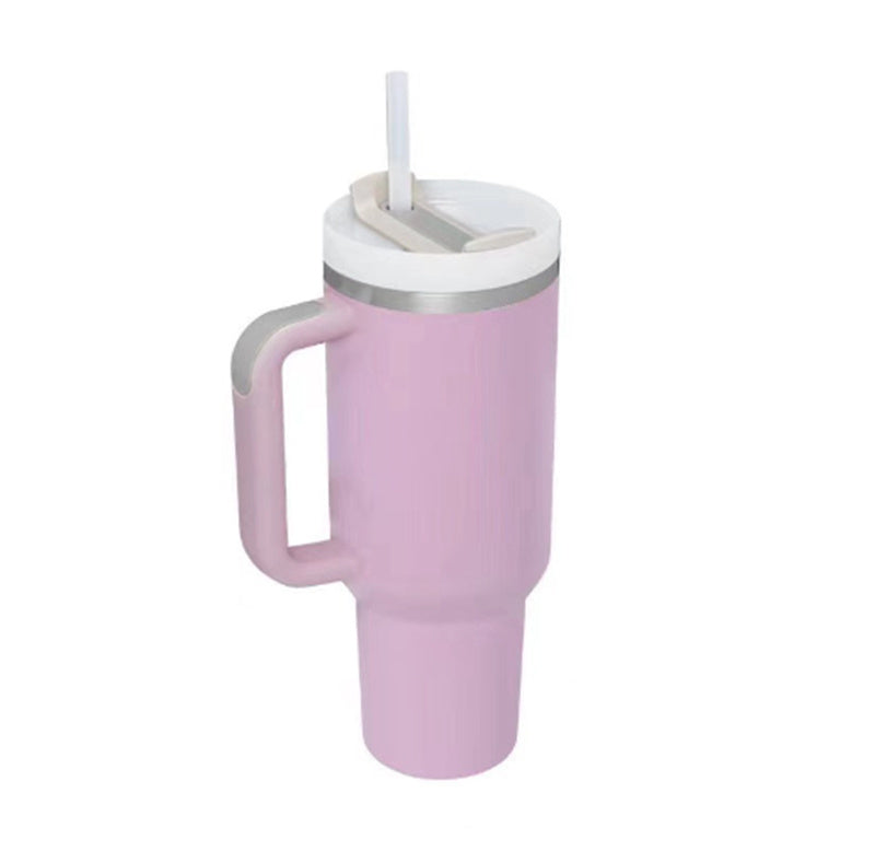 Coffee Cup Tumbler With Straw and Spill Proof Vacuum