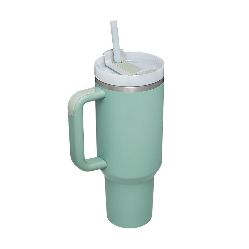 Coffee Cup Tumbler With Straw and Spill Proof Vacuum