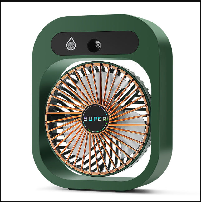 Air Conditioning Fan Desk Misting USB Rechargeable Humidifier and Portable Spray Fan