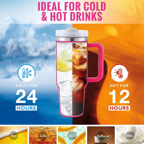 Coffee Cup Tumbler With Straw and Spill Proof Vacuum