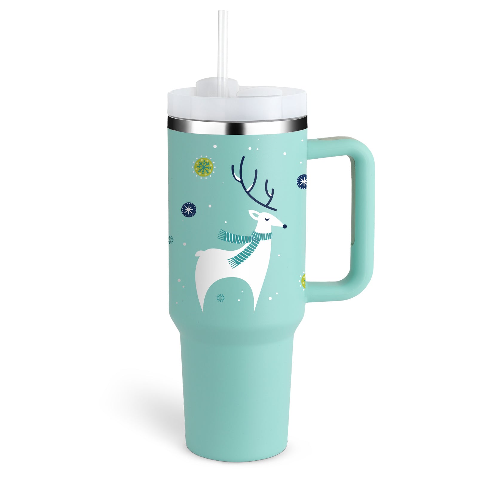 Coffee Cup Tumbler With Straw and Spill Proof Vacuum