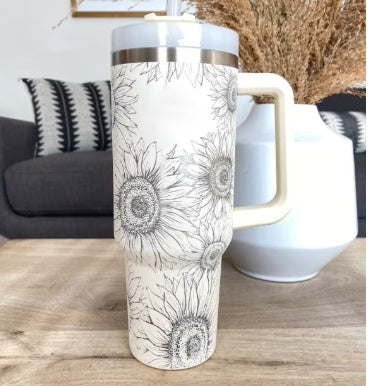 Coffee Cup Tumbler With Straw and Spill Proof Vacuum