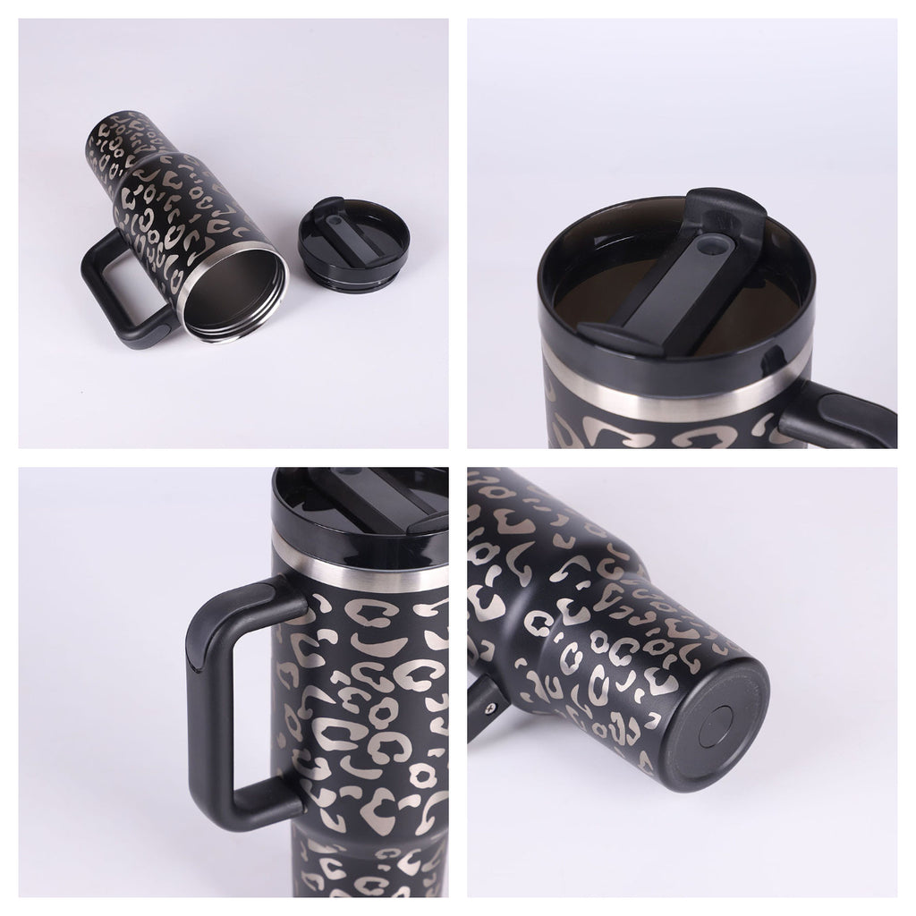 Coffee Cup Tumbler With Straw and Spill Proof Vacuum