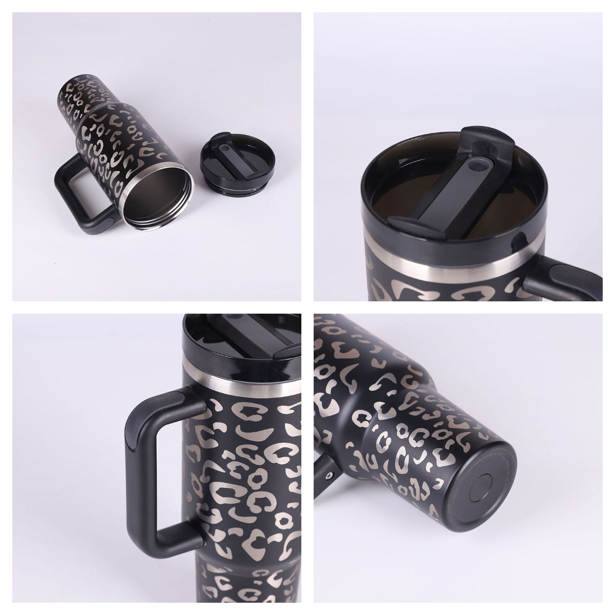Coffee Cup Tumbler With Straw and Spill Proof Vacuum