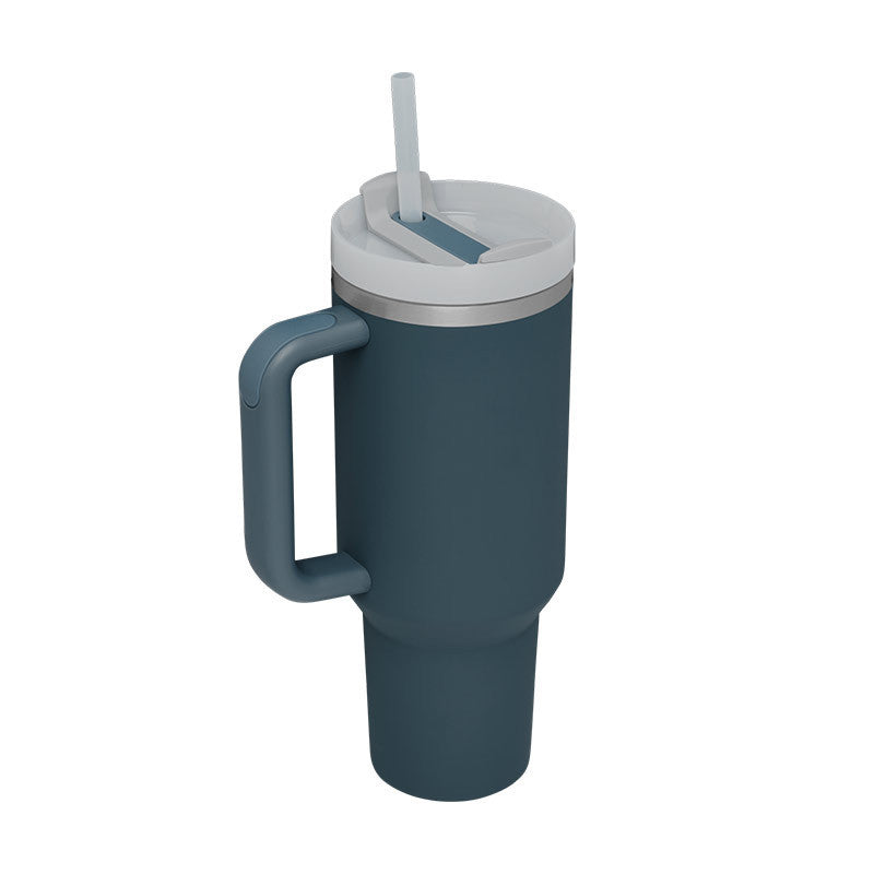 Coffee Cup Tumbler With Straw and Spill Proof Vacuum